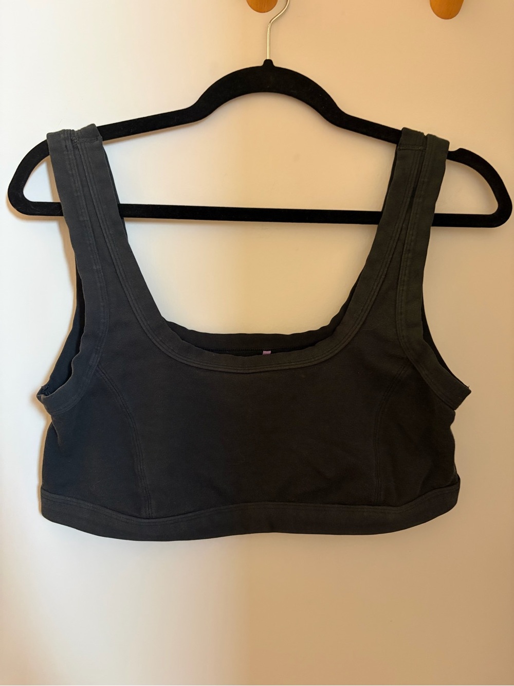 YITTY Black Cotton Blend Sports Bralette